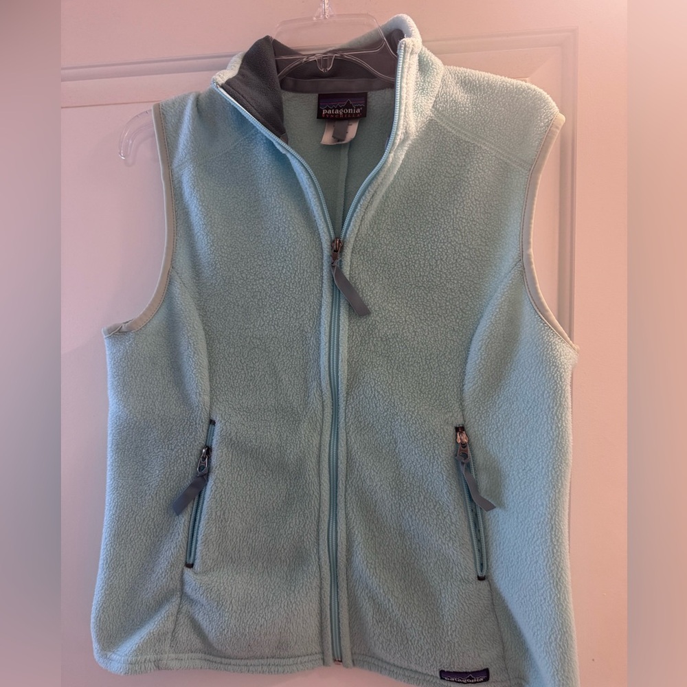 Patagonia Women's Large Sky Blue Fleece Vest
